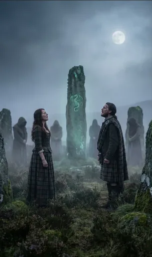 Illustrazione generata da Suno per Caoineadh nan Dùileag Dhràgon