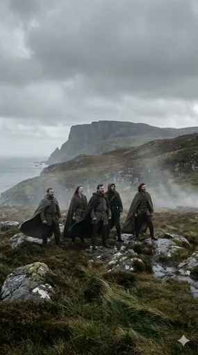 Illustrazione generata da Suno per Gairm nan Creag