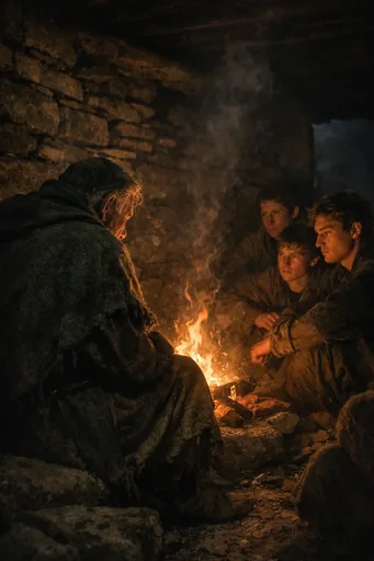 Illustrazione generata da Suno per Ceangal nan sgeul