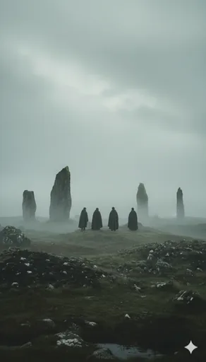 Suno-generated cover art for Na Sgeulachdan Dubha